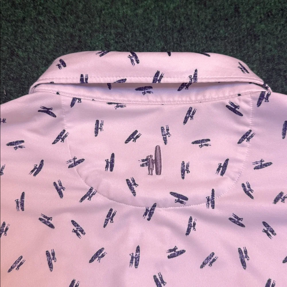 MINT Johnnie-O All Over Navy Logo Print (White / Size XL) - Picture 6 of 6